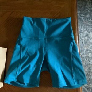 Lululemon Athletica Teal Biker Shorts